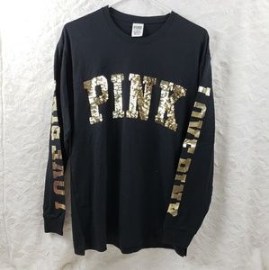 Pink Bling Long Sleeve Shirt